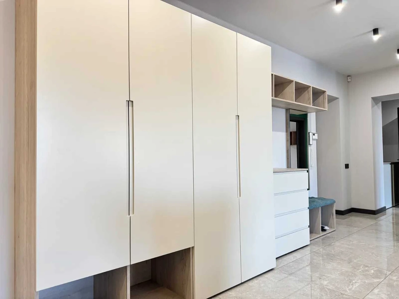 Exclusive apartment with furniture and appliances in a new building on