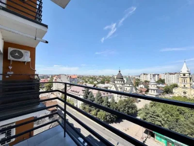 Cozy two-room apartment with a beautiful view of the city