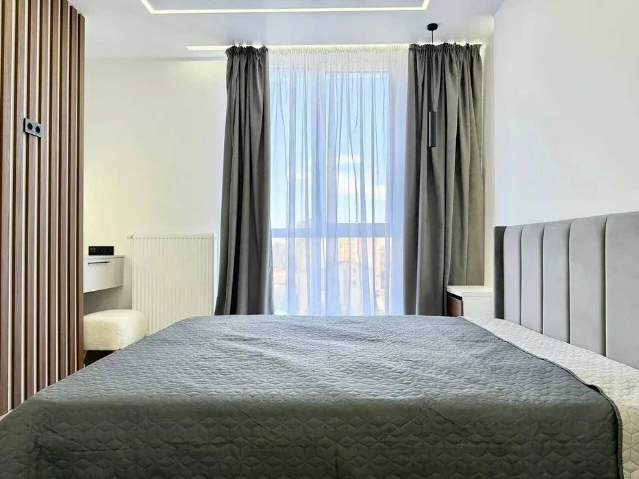 Cozy two-room apartment with a beautiful view of the city