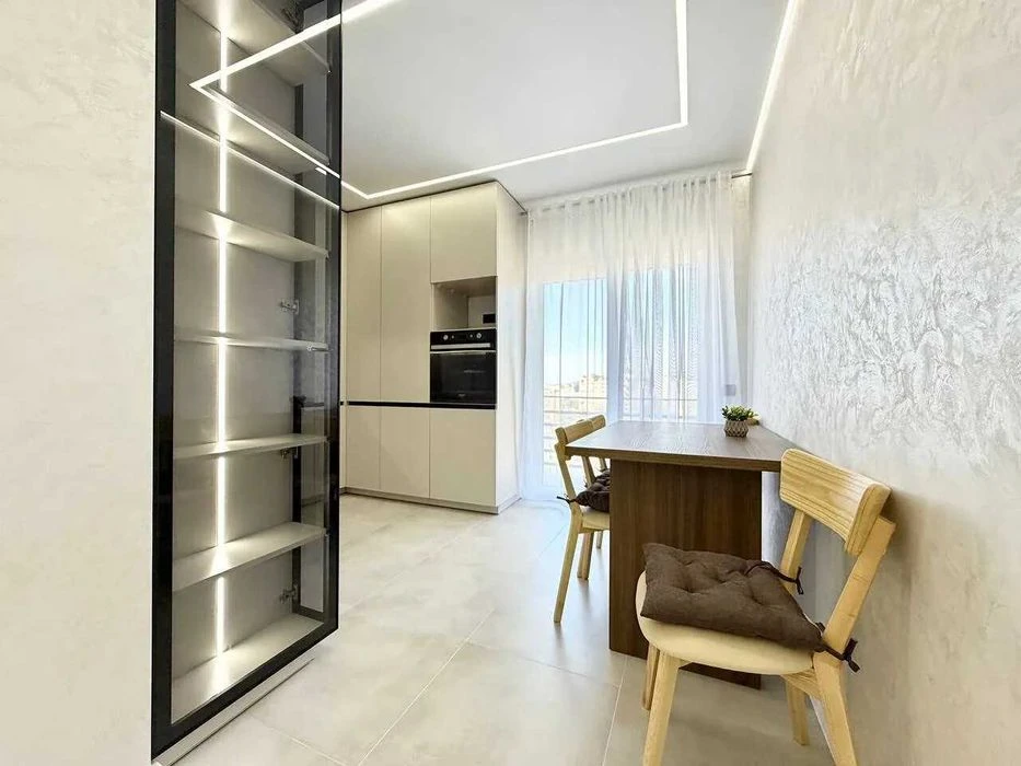 Cozy two-room apartment with a beautiful view of the city