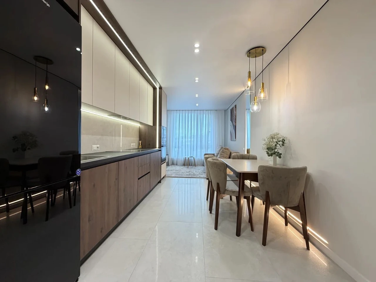 Two-room apartment in the center with a balcony in a prestigious residential area