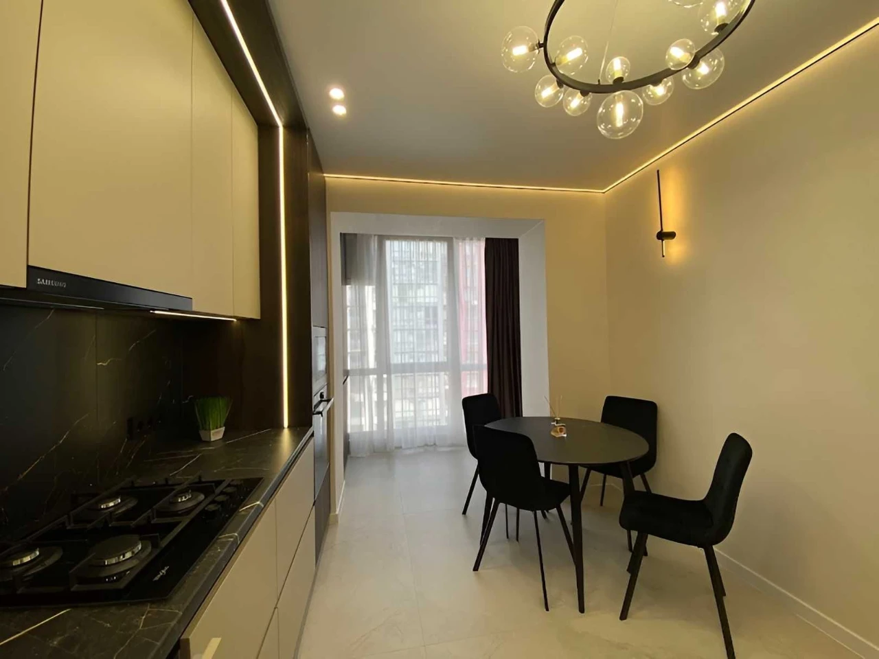 Sale of a 2-room apartment with renovation in a new residential complex