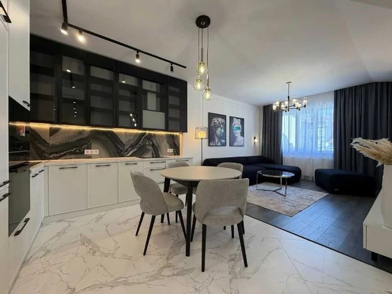 2-room apartment with kitchen-living room near the city center