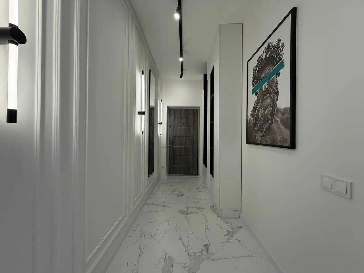 2-room apartment with kitchen-living room near the city center