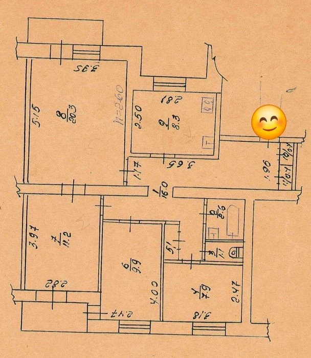 Продається  4-к квартира на Артема
