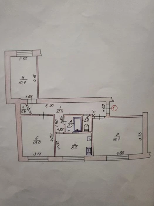 Продам 3-х кімнатну квартиру, район 5 школи