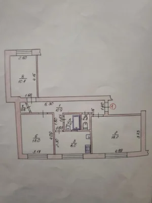 Продам 3-х кімнатну квартиру, район 5 школи