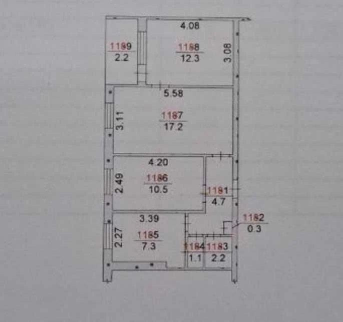 Продажа 3-х к. квартиры на 2 этаже в центре Корабельного рай