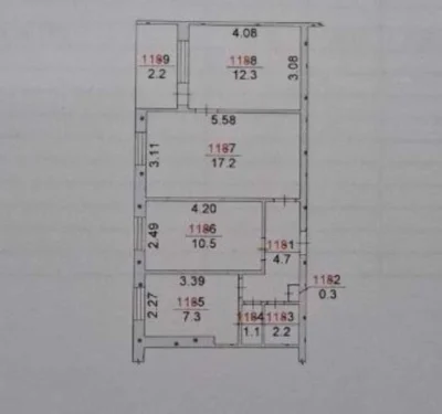 Продажа 3-х к. квартиры на 2 этаже в центре Корабельного рай