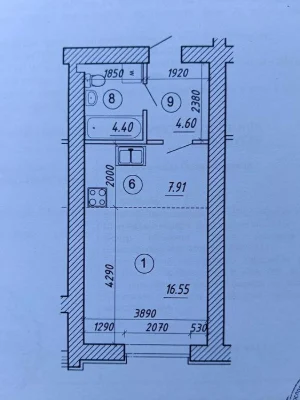 Продам 1-кімнатну квартиру в ЖК «Рів'єра», 22 корпус | 34 м²