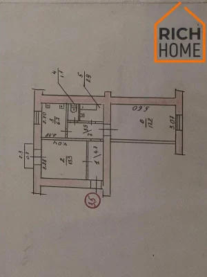 Продажа квартиры • 2к • 50 м² • 2 этаж • Центр • готова к за