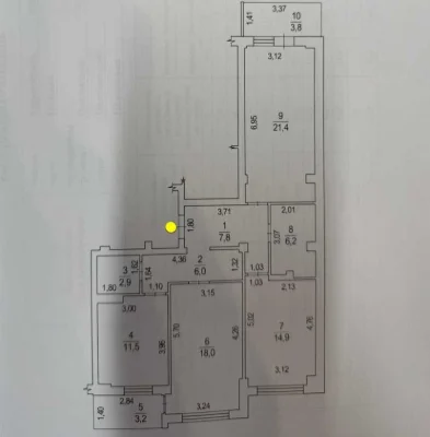 ‼️Фурманова‼️ 3 кімнатна квартира у гарному ЖК, 96 м², топ п