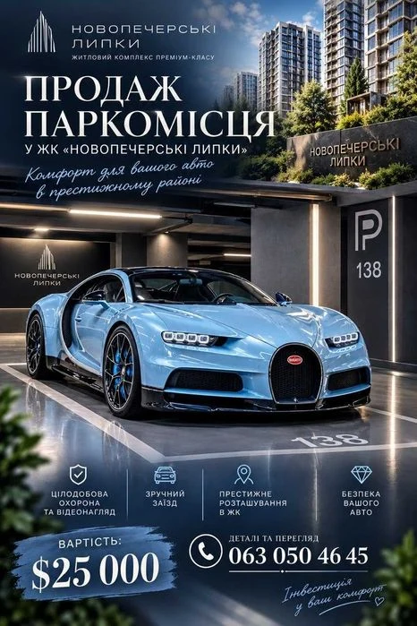Продаж / Паркування (Підземний паркінг)/ Андрія Верхогляда(Д