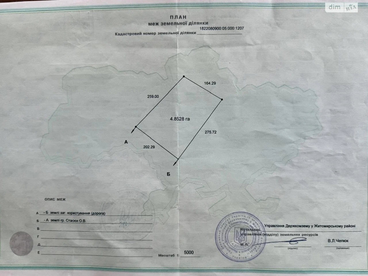 Продаж Земля сільськогосподарського призначення