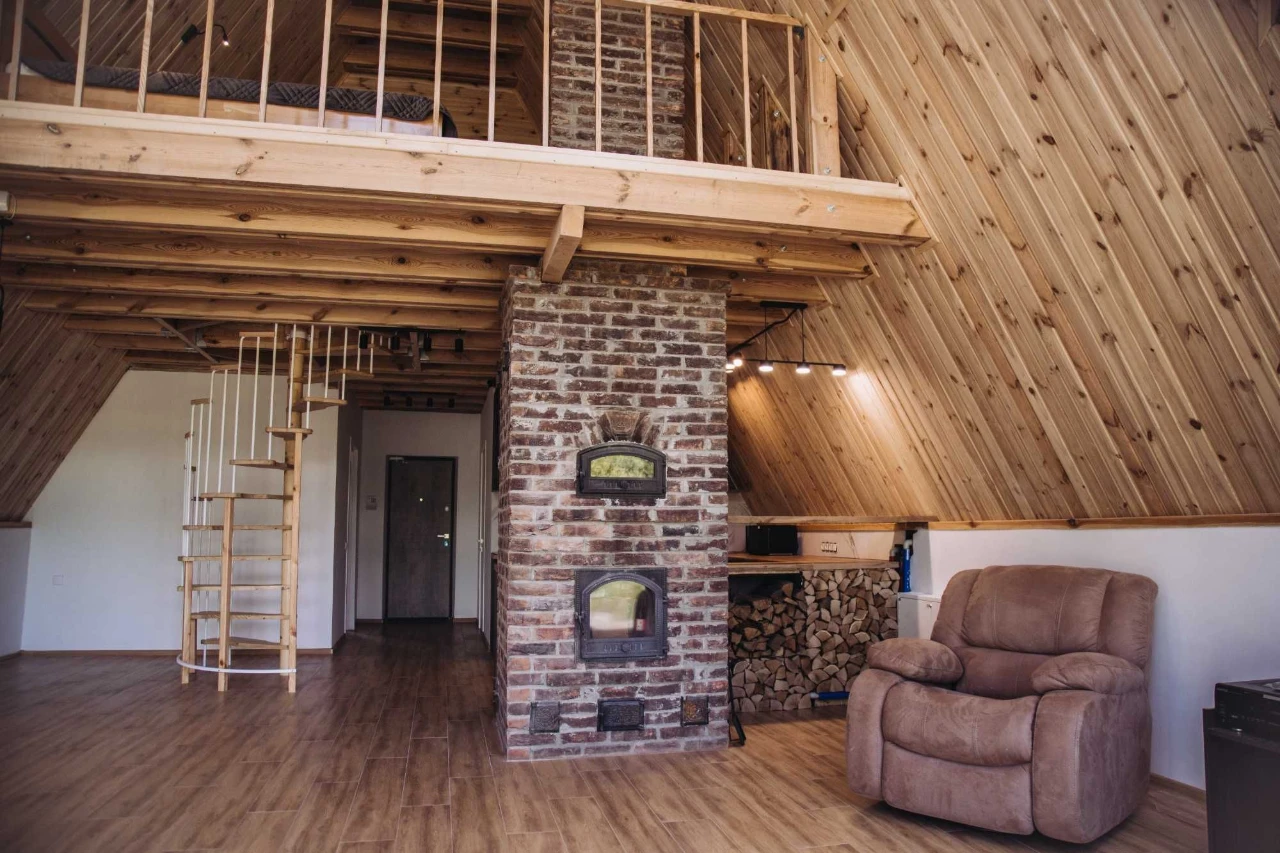 Дім в сучасному стилі A-frame, домокомплект на 100 кв.м. з ф