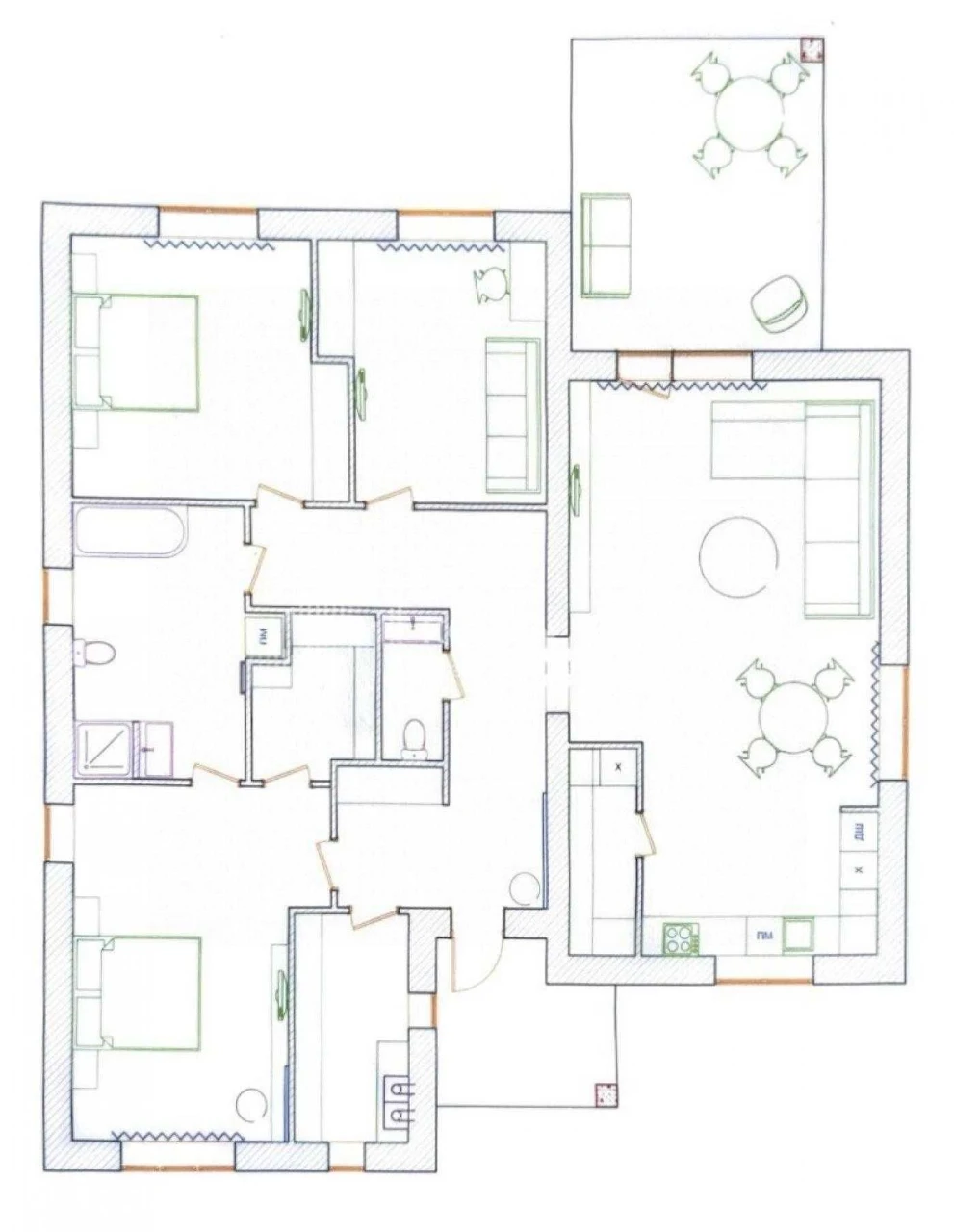 ‼️Продаж одноповерхового будинку 90 м² , Ледовський #2466‼️