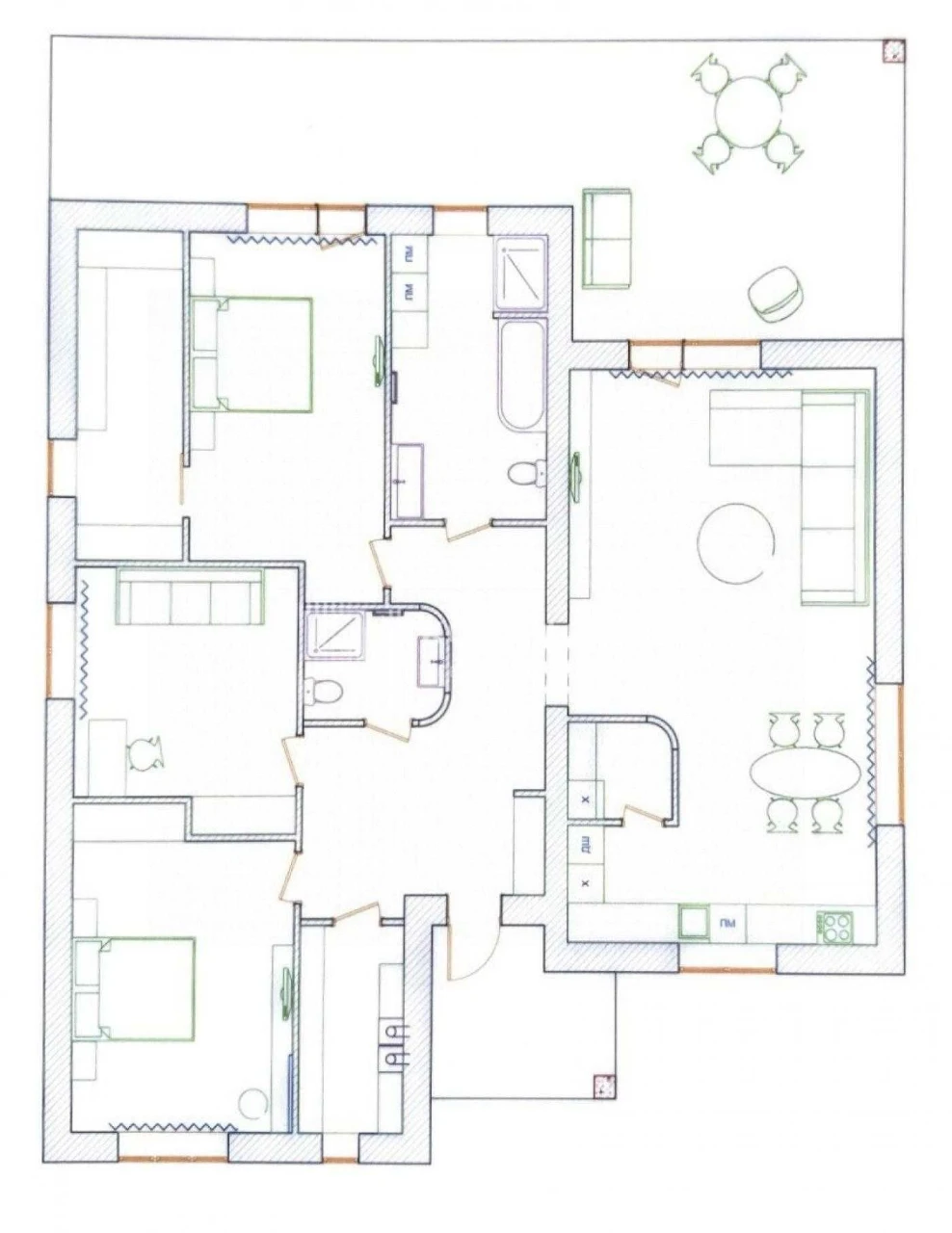 ‼️Продаж одноповерхового будинку 90 м² , Ледовський #2466‼️