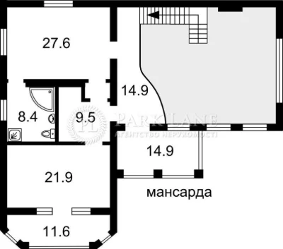 Будинок з виходом на річку Дніпро, Осокорки, перший шлюз, бе