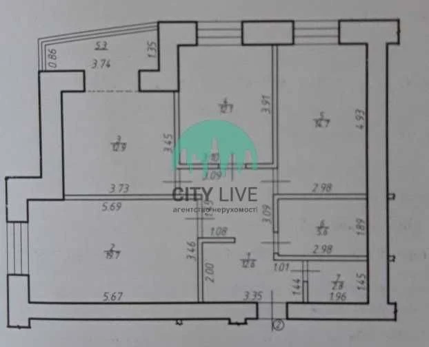 3-комнатная квартира ЖК "ПАРКОВЫЙ ГОРОДК"(63)