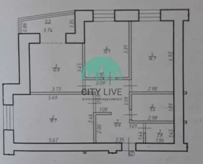 3-комнатная квартира ЖК "ПАРКОВЫЙ ГОРОДК"(63)