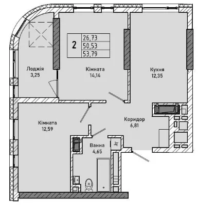Продажа 2-к квартиры Миколайчука,38-Топольная. Новостройка