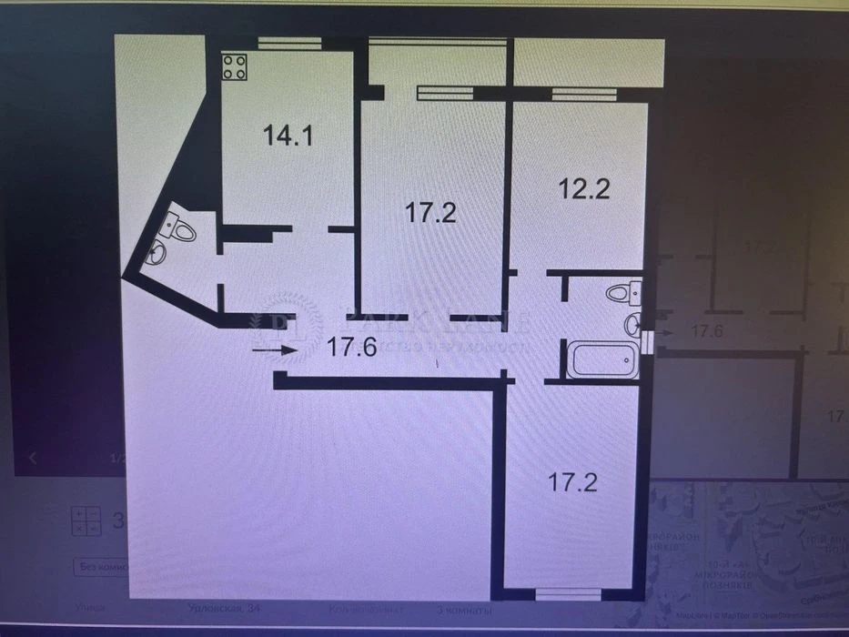 Продам простору 3-кімнатну квартиру 92 м² + 2 паркомісця | в