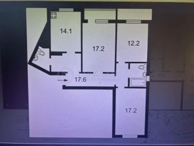 Продам простору 3-кімнатну квартиру 92 м² + 2 паркомісця | в