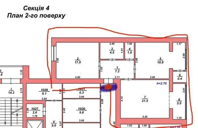 ID 39736 | 2к Виставка | ЖК «Олімпійський-6» | 78 м² | 2/10