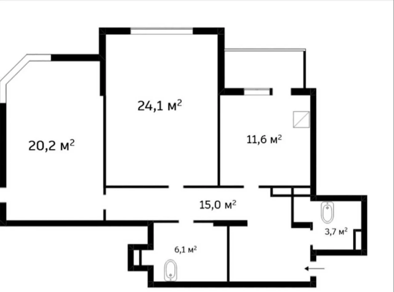 Продаж квартири 84 м² вул.Перемишильська 2г в ЖК Паркова Веж