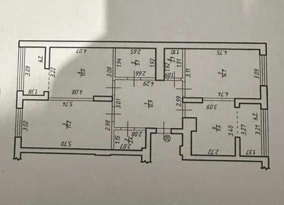 3-кімнатна квартира 86,4 м² | Millennium Elite | Зданий буди