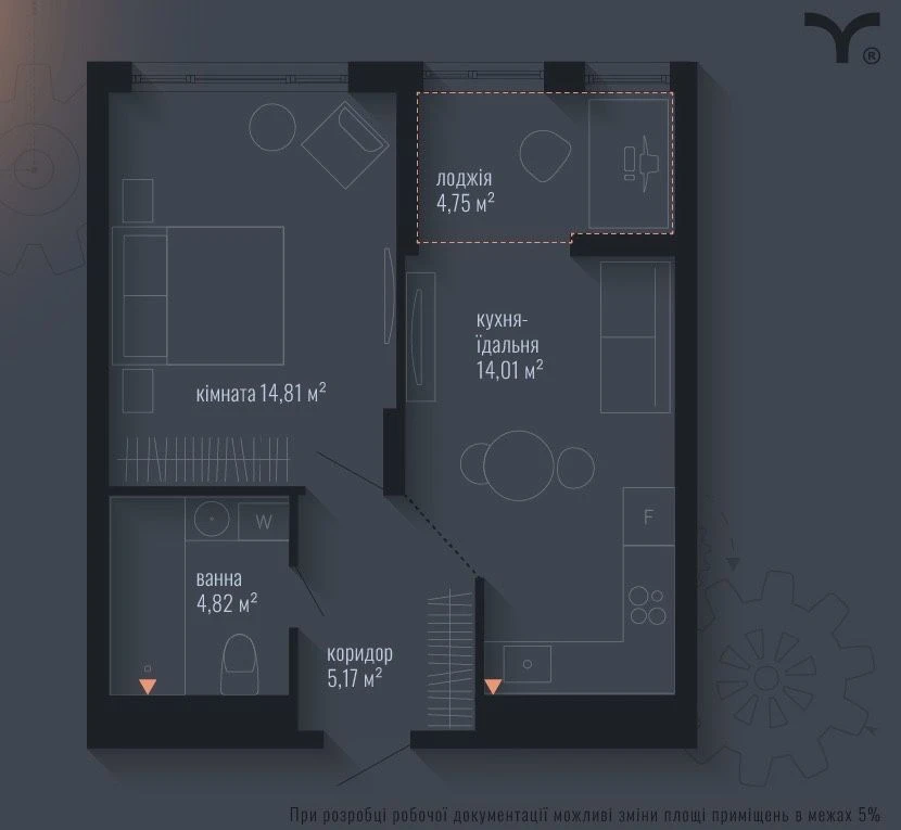 Продам однокімнатну картиру ЖК Brooklyn поруч озеро та парк