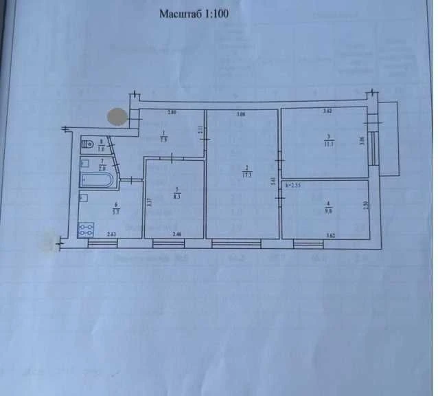4к.квартира, Київський р-н, 64м2, 2/5