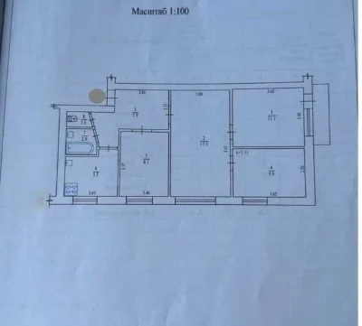 4к.квартира, Київський р-н, 64м2, 2/5