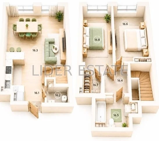 Продаж пентхауса 2 кімн, 82.7 м², ЖК Парус Riverside, Ужгоро