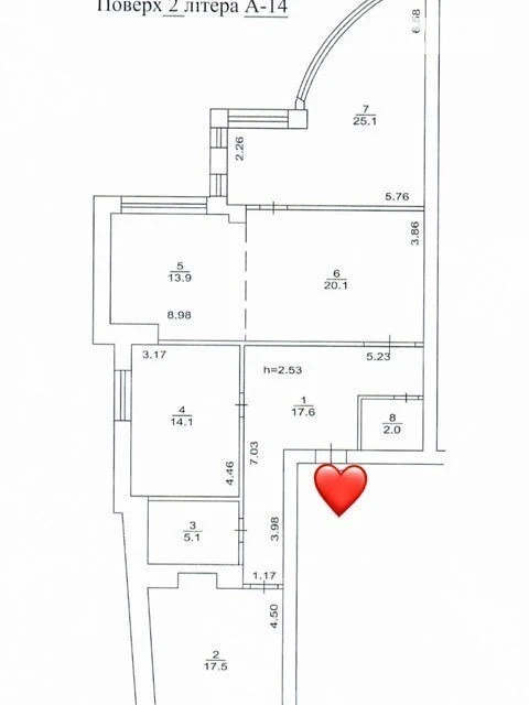 Sale of 4-room apartment 115.4 sq. m. on Raisy Okipnoi St. 18 • ID