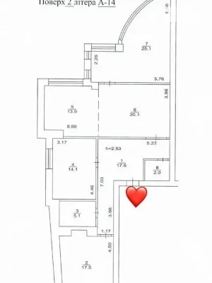 Sale of 4-room apartment 115.4 sq. m. on Raisy Okipnoi St. 18 • ID