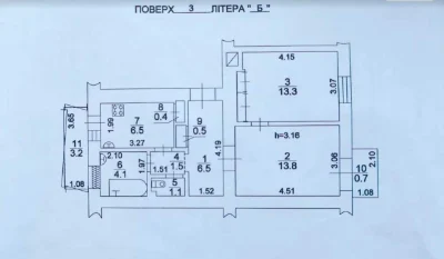Продаж 2 кім. квартири на Богдана Хмельницького (історичний