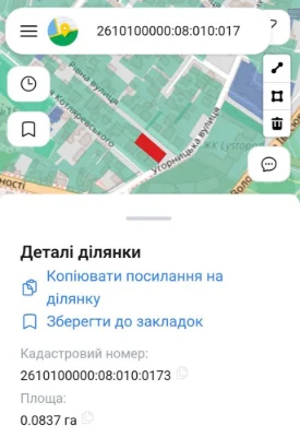 Продам земельну ділянку в місті 8.3 соток