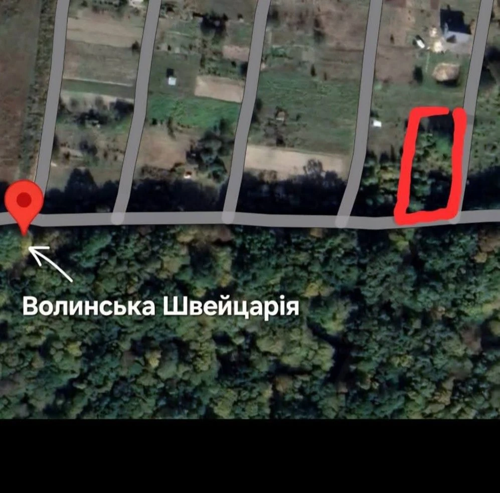 Продам земельну ділянку 10 соток, Волинська Швейцарія