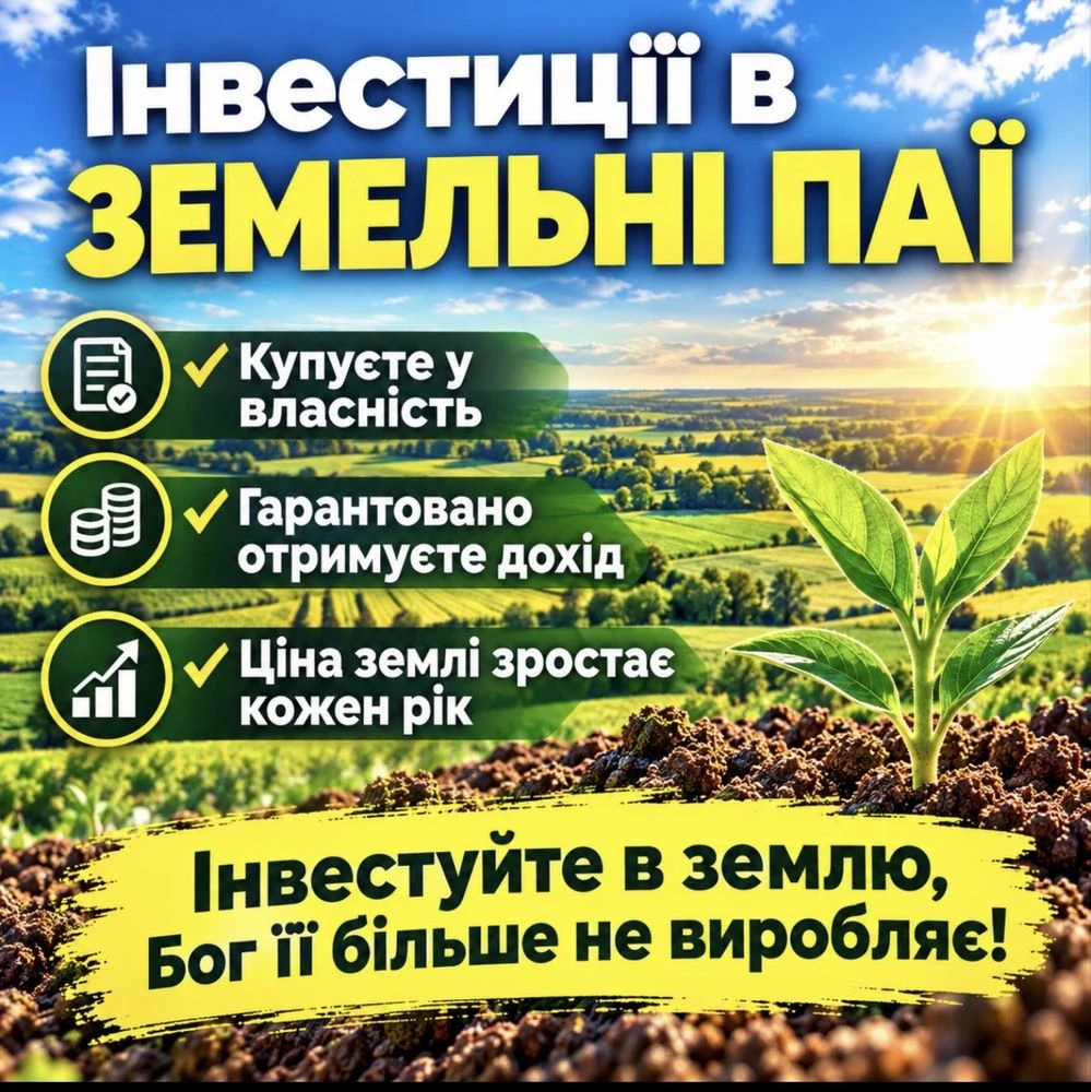 Земля 111га ( 19 паїв п/в)+ виробнича база + інфраструктура