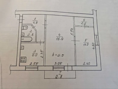Продам 2к квартиру на пр-т. Дмитрия Яворницкого 4! Нагорка,
