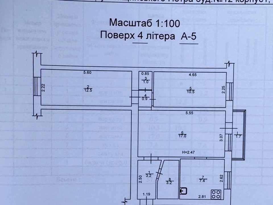 Квартира. Київ, Петра Ніщинського вул.
