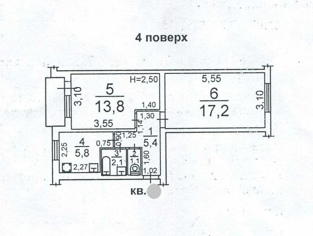 Двокімнатна квартира, Таїрова, біля ТРЦ City Center, 502051