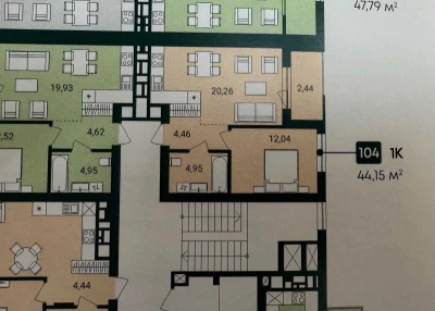 Продаж 1-кімнатної квартири в ЖК «Новація» вул. Тролейбусна