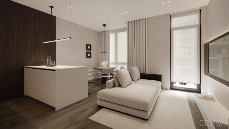 1-комнатная квартира, 57 кв.м