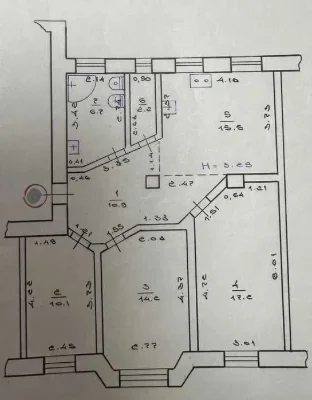 Продам 3комн квартиру 78м2, СТАЛИНКА ул. Полтавский шлях, ГА
