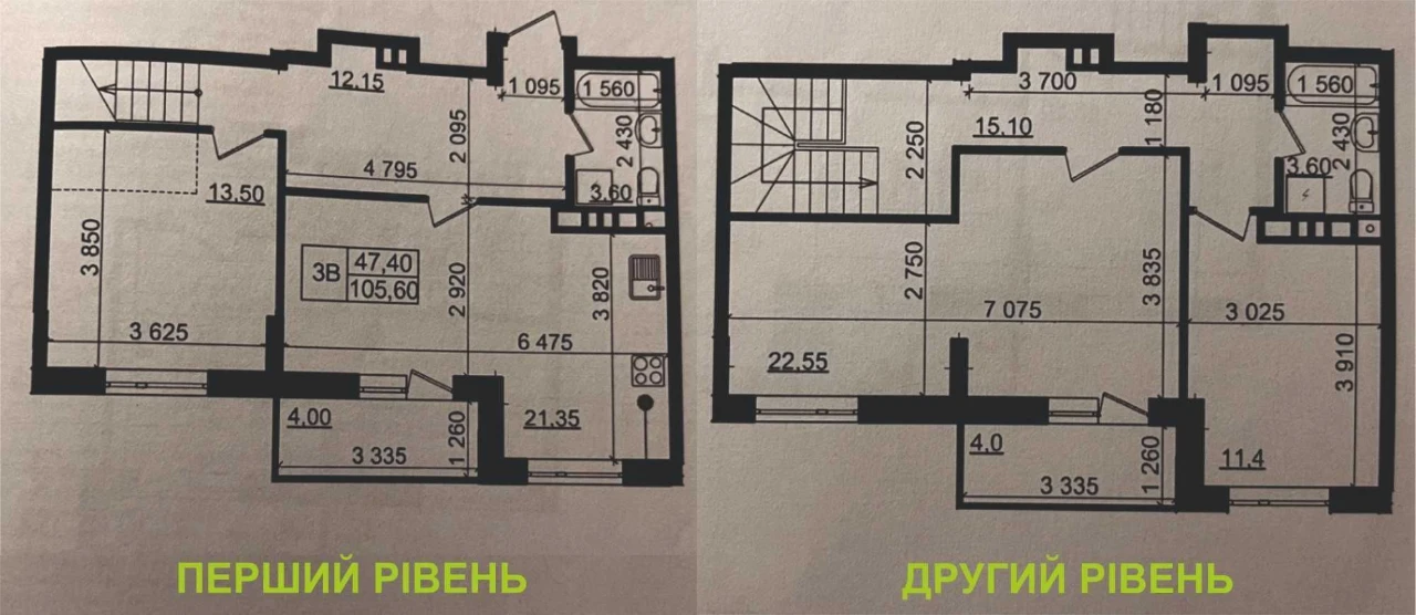 Продаж ДВОРІВНЕВА квартира ЖК ПРОЛІСОК (24894) Переуступка