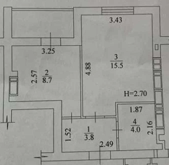 Новострой! Продам 1 комн. квартиру в ЖК Гидропарк РА