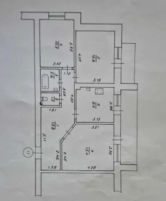 Продам 3к квартиру 71м2 в ЖК Столічний Полтавський шлях метр