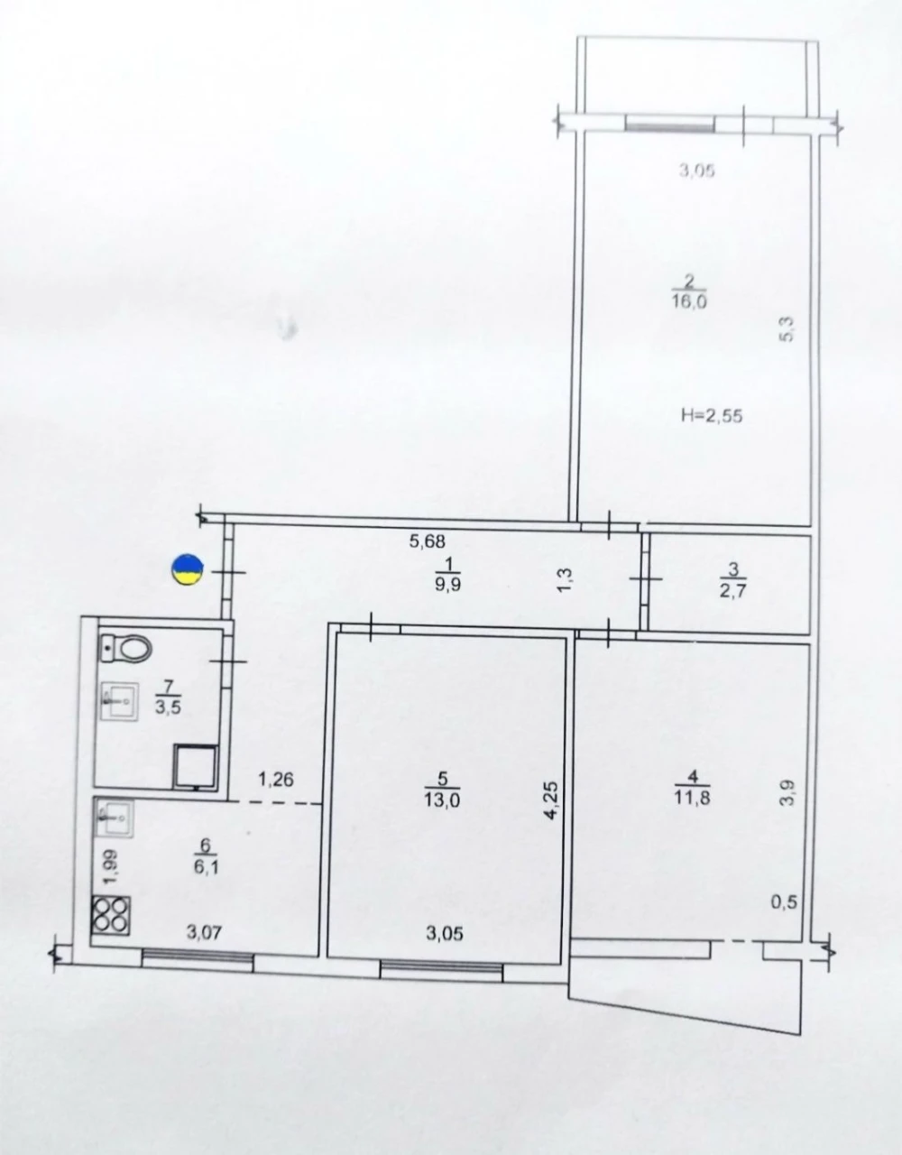 3кімнатна квартира, метро Салтівське